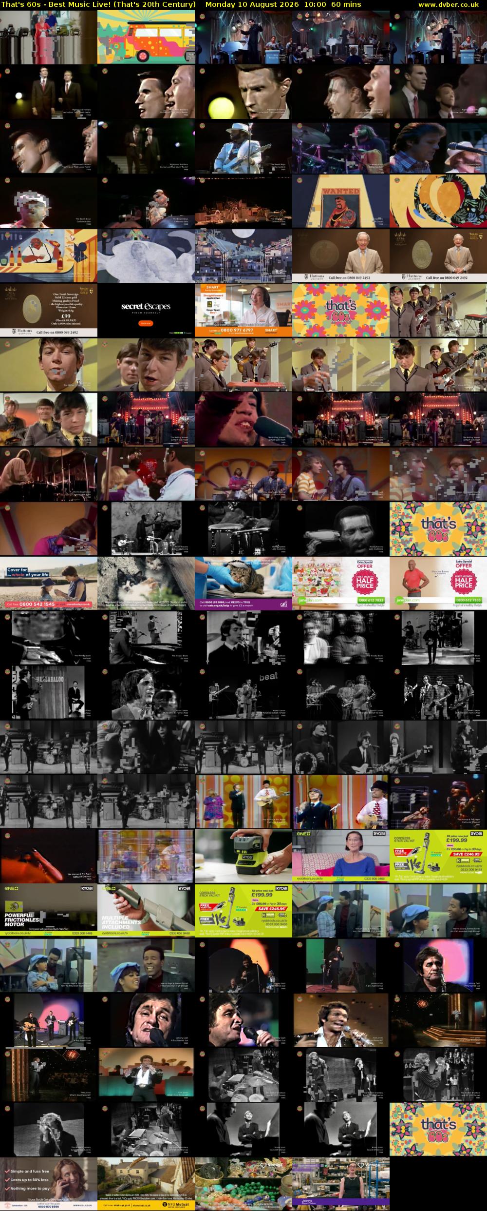 That's 60s - Best Music Live! (That's 20th Century) Monday 10 August 2026 10:00 - 11:00