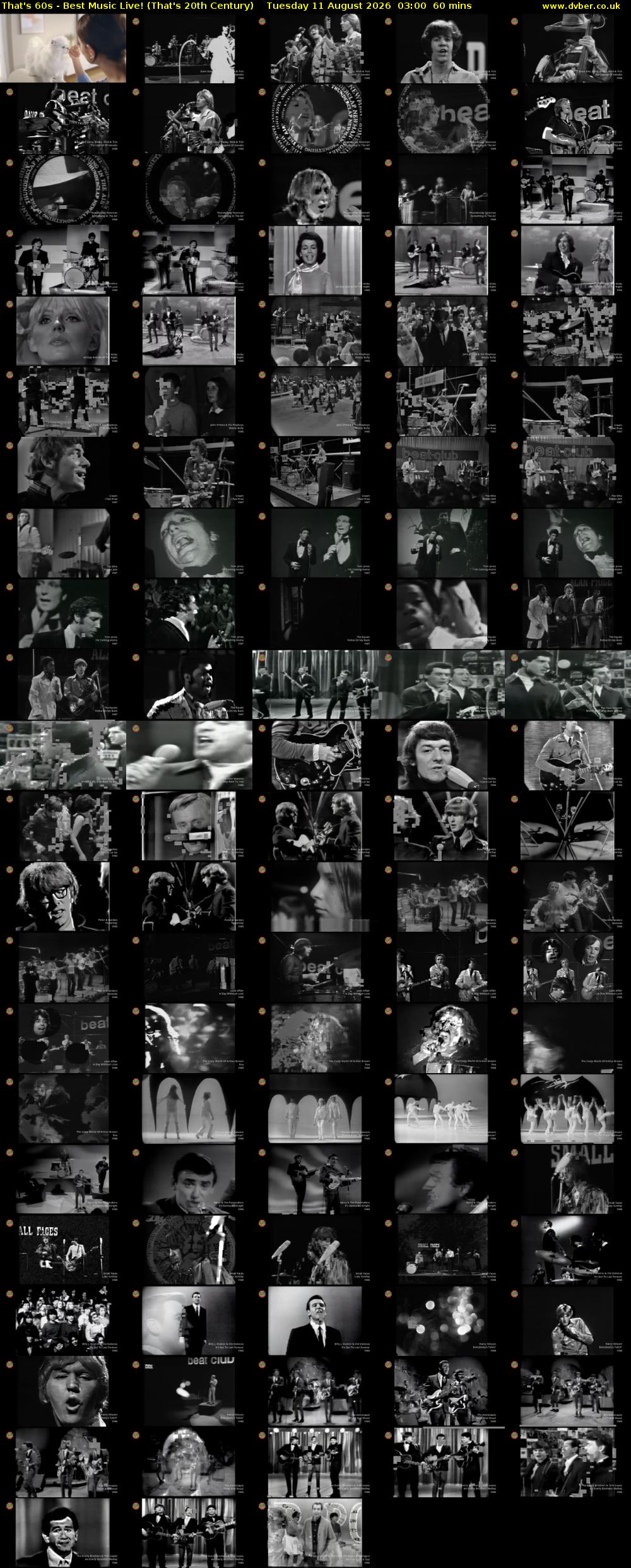 That's 60s - Best Music Live! (That's 20th Century) Tuesday 11 August 2026 03:00 - 04:00
