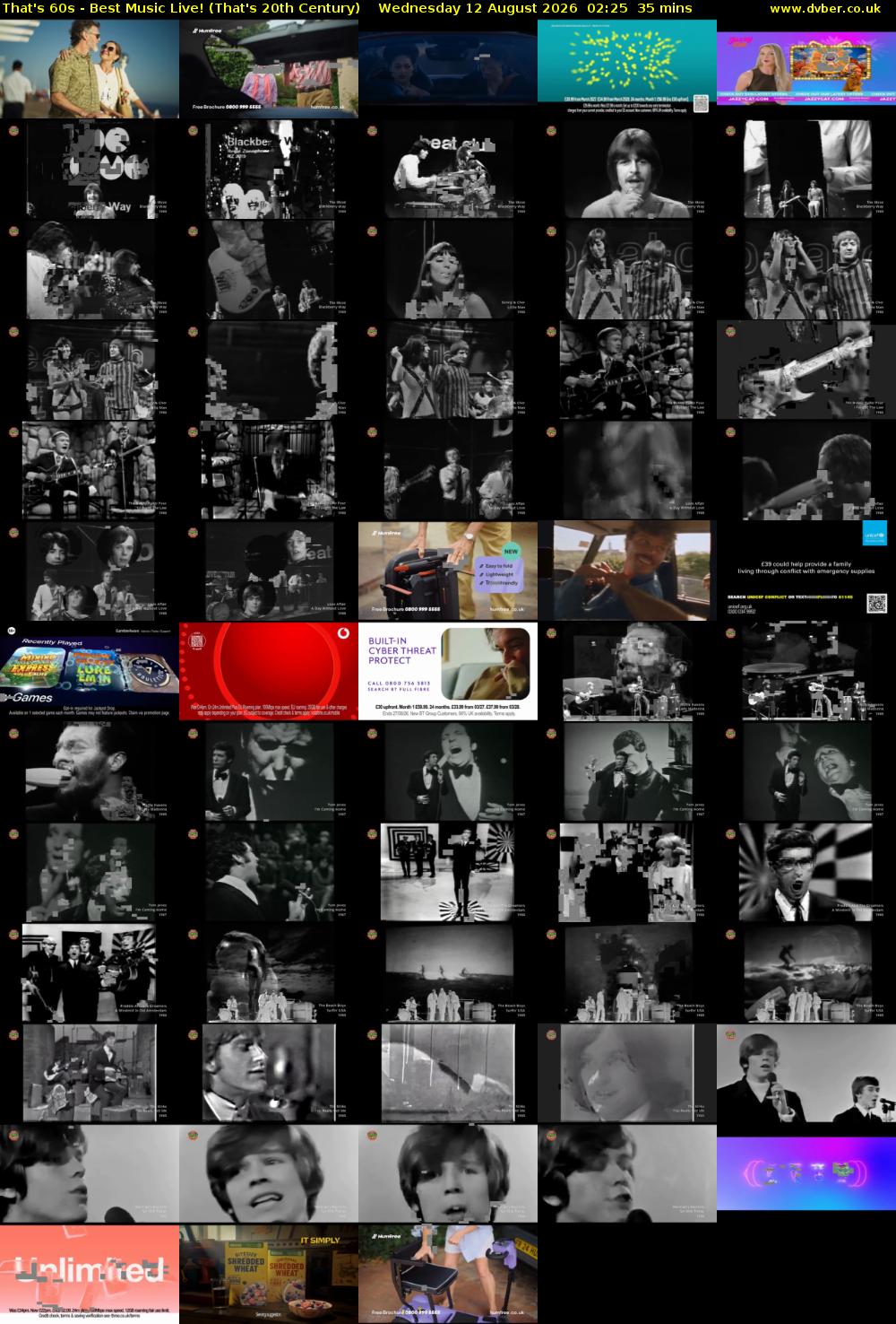 That's 60s - Best Music Live! (That's 20th Century) Wednesday 12 August 2026 02:25 - 03:00