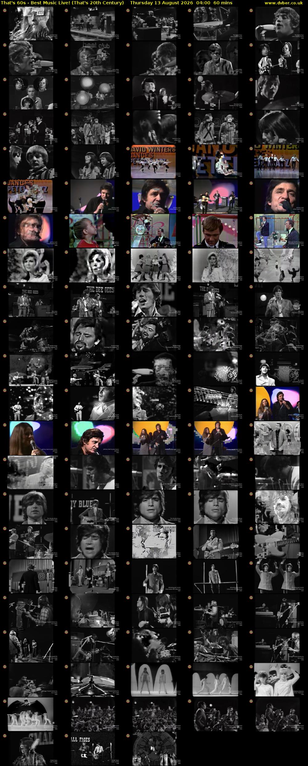 That's 60s - Best Music Live! (That's 20th Century) Thursday 13 August 2026 04:00 - 05:00