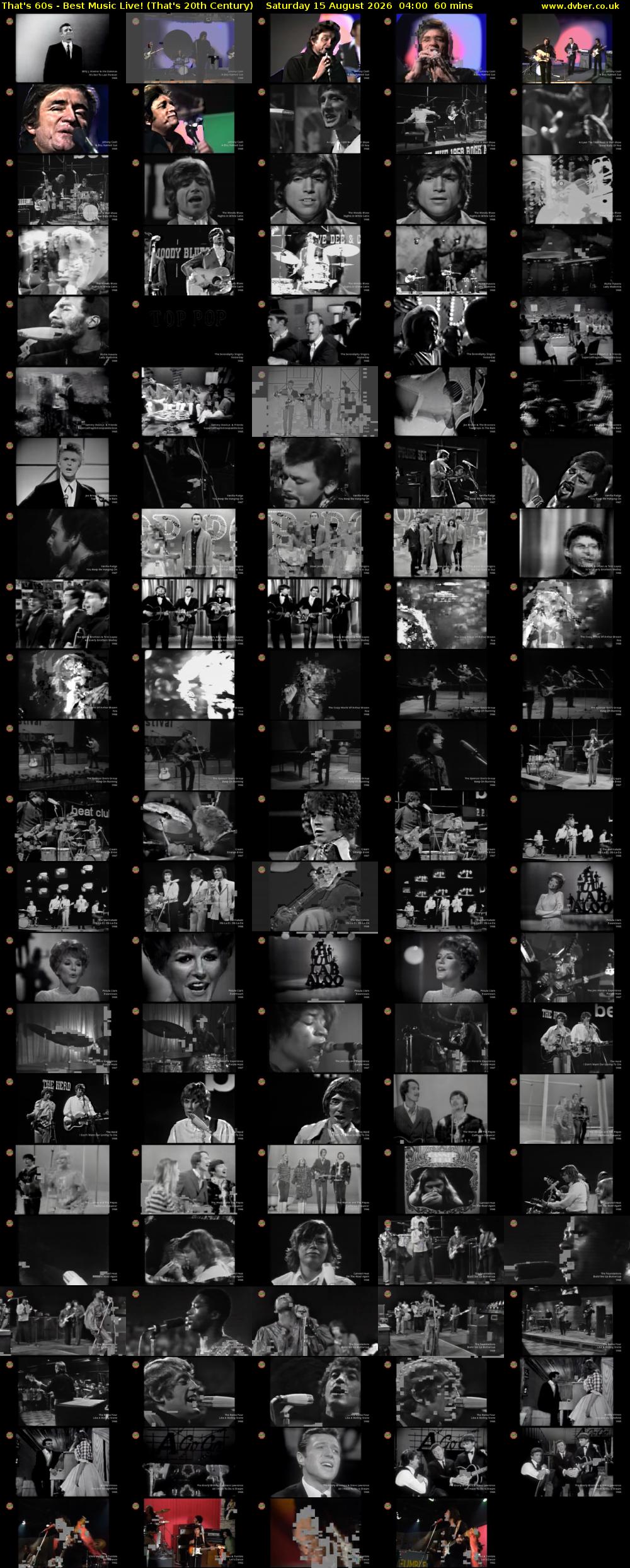 That's 60s - Best Music Live! (That's 20th Century) Saturday 15 August 2026 04:00 - 05:00