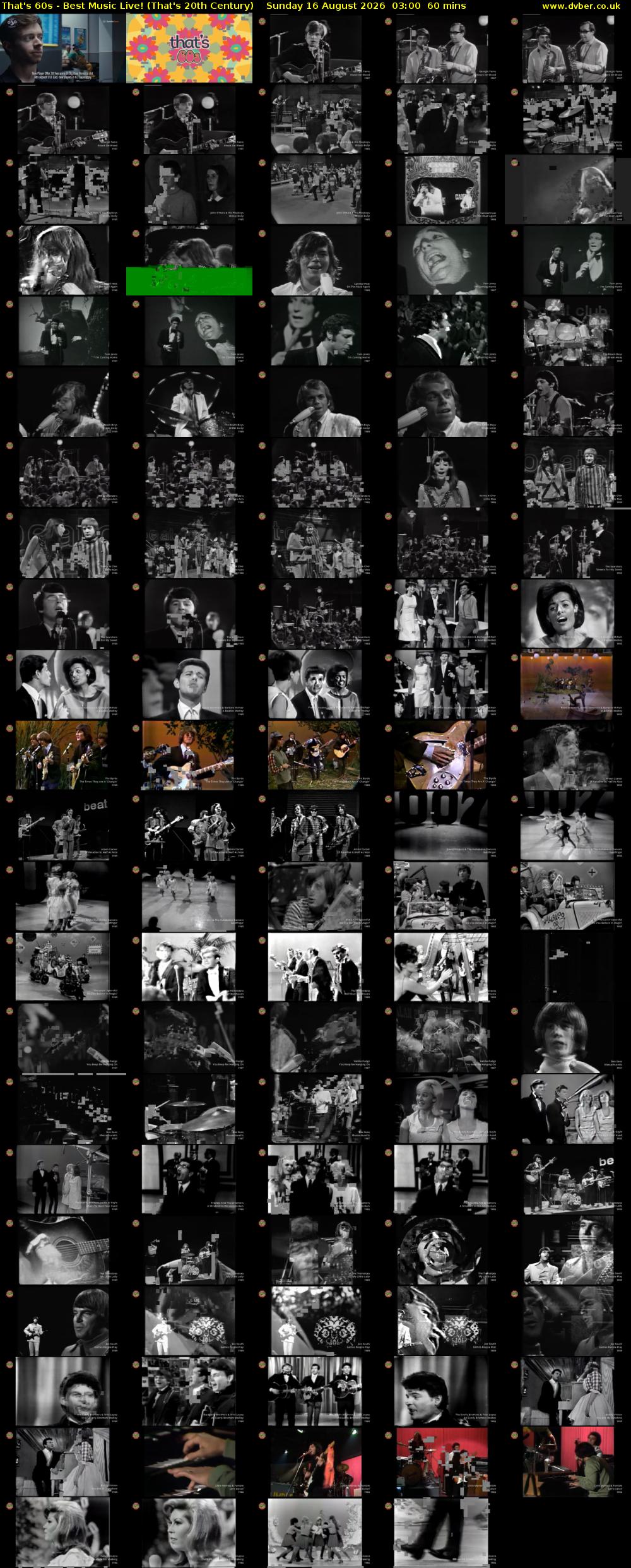 That's 60s - Best Music Live! (That's 20th Century) Sunday 16 August 2026 03:00 - 04:00