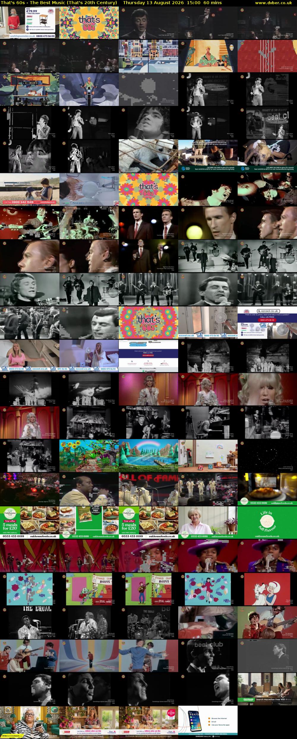 That's 60s - The Best Music (That's 20th Century) Thursday 13 August 2026 15:00 - 16:00