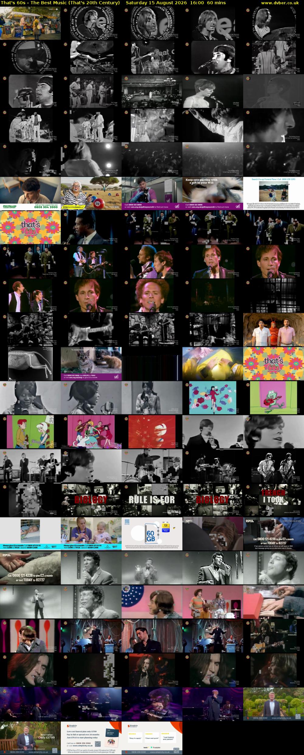 That's 60s - The Best Music (That's 20th Century) Saturday 15 August 2026 16:00 - 17:00