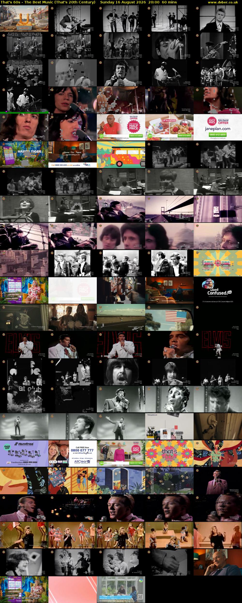 That's 60s - The Best Music (That's 20th Century) Sunday 16 August 2026 20:00 - 21:00
