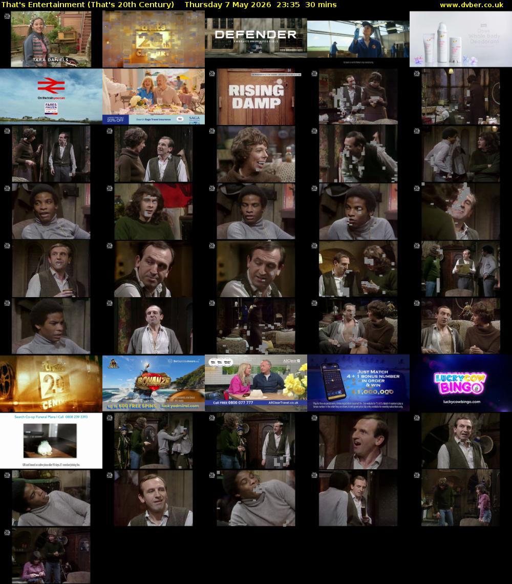That's Entertainment (That's 20th Century) Thursday 7 May 2026 23:35 - 00:05