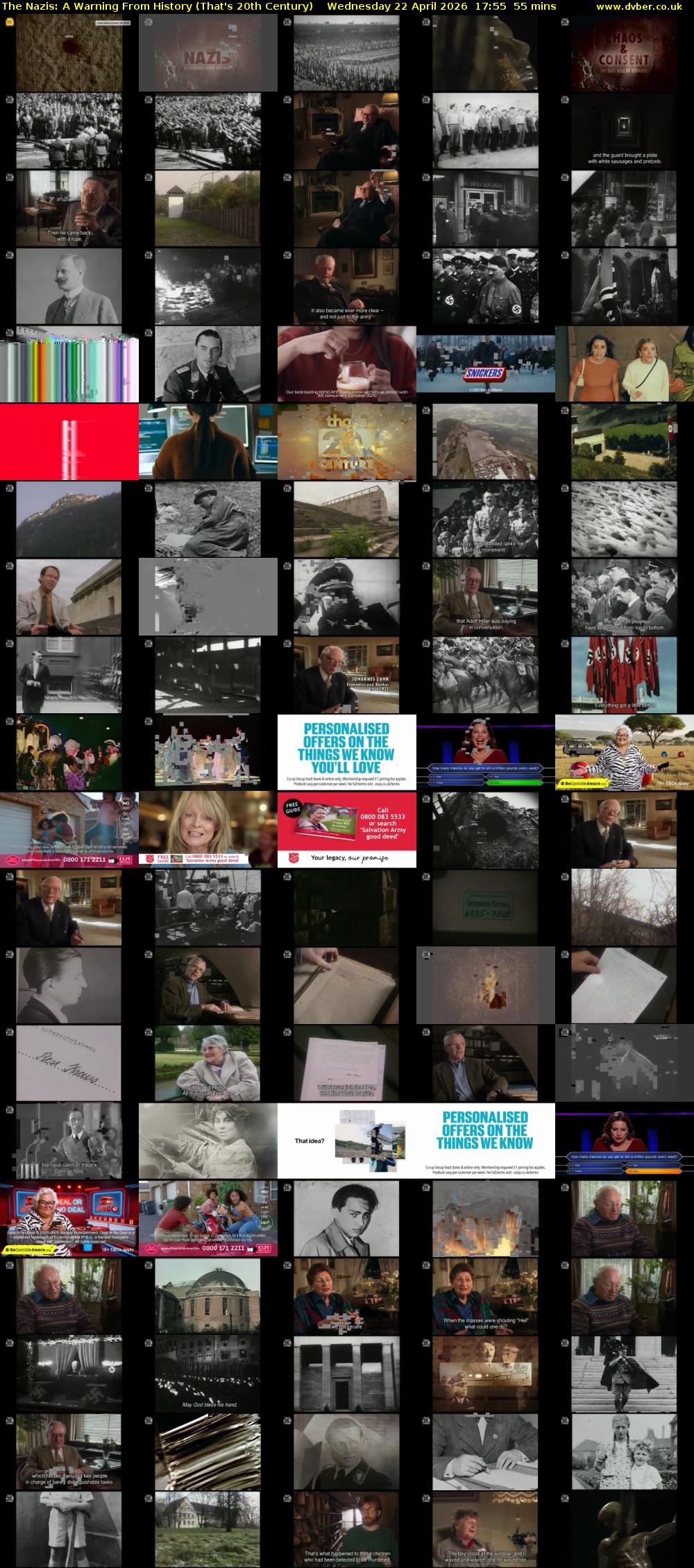 The Nazis: A Warning From History (That's 20th Century) Wednesday 22 April 2026 17:55 - 18:50