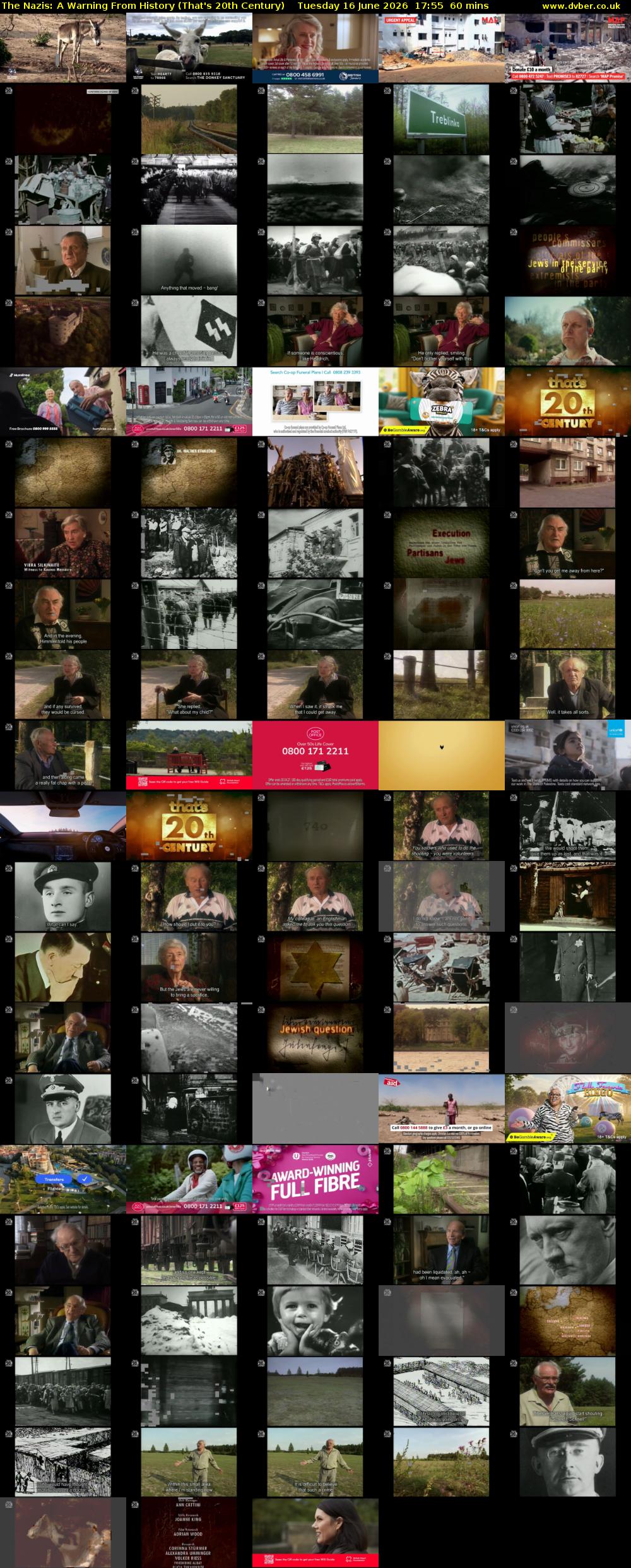The Nazis: A Warning From History (That's 20th Century) Tuesday 16 June 2026 17:55 - 18:55