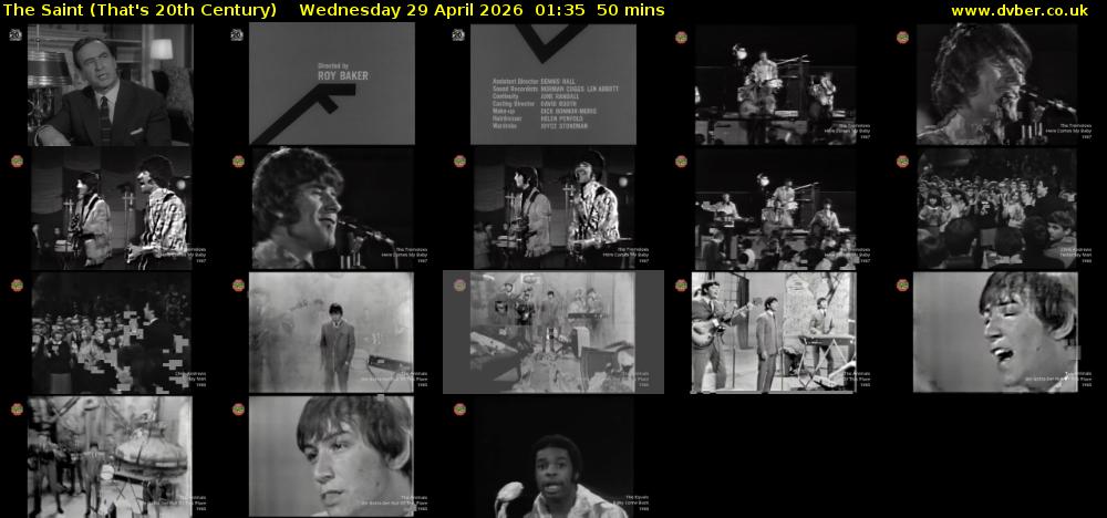 The Saint (That's 20th Century) Wednesday 29 April 2026 01:35 - 02:25