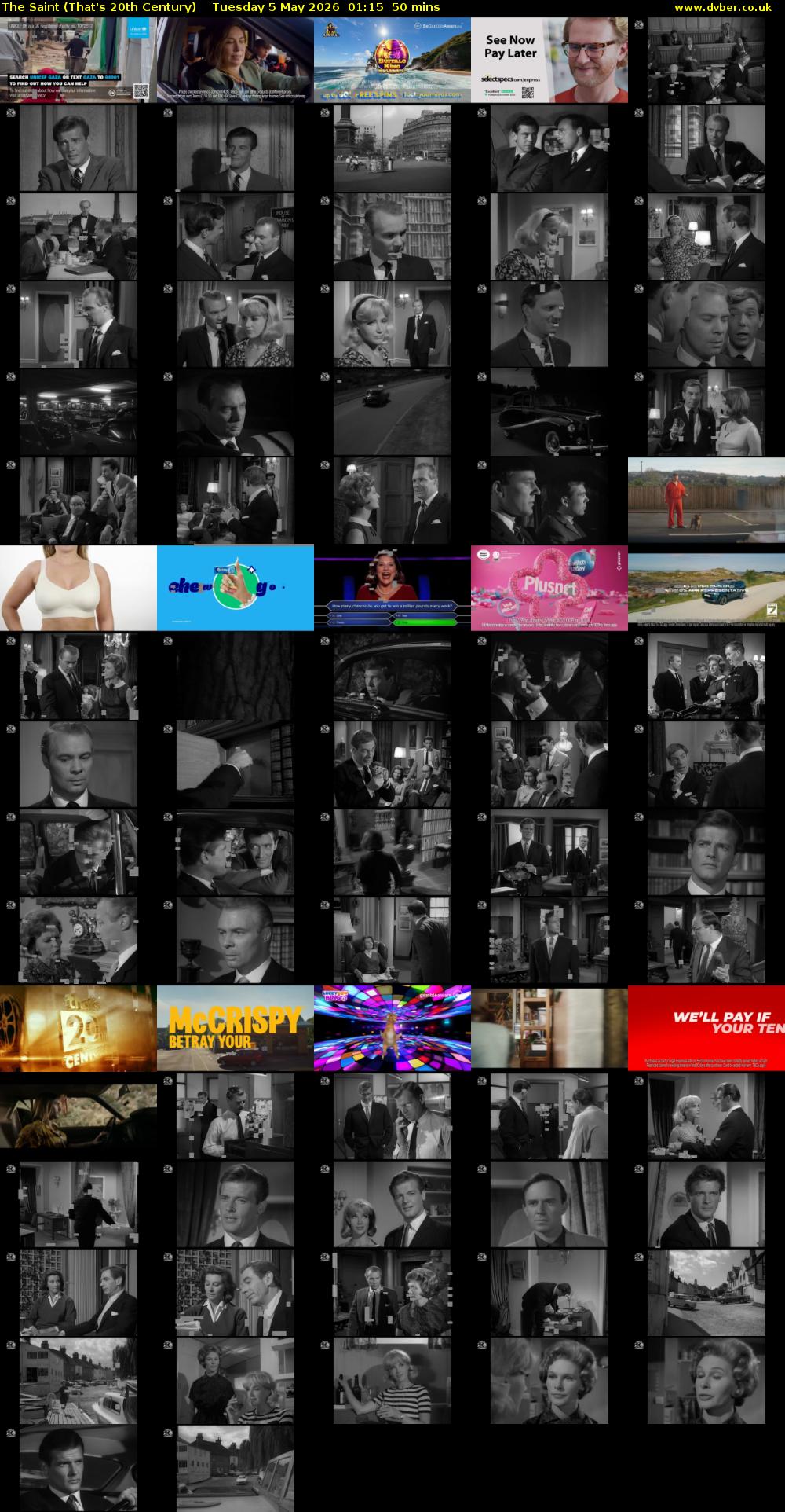 The Saint (That's 20th Century) Tuesday 5 May 2026 01:15 - 02:05