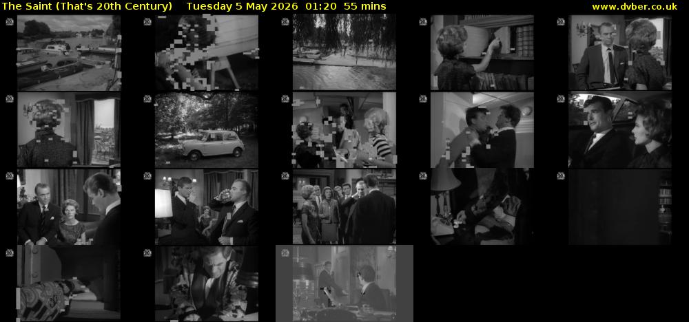 The Saint (That's 20th Century) Tuesday 5 May 2026 01:20 - 02:15