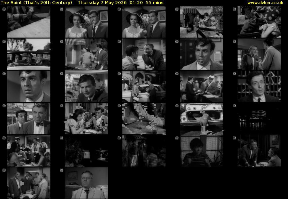 The Saint (That's 20th Century) Thursday 7 May 2026 01:20 - 02:15