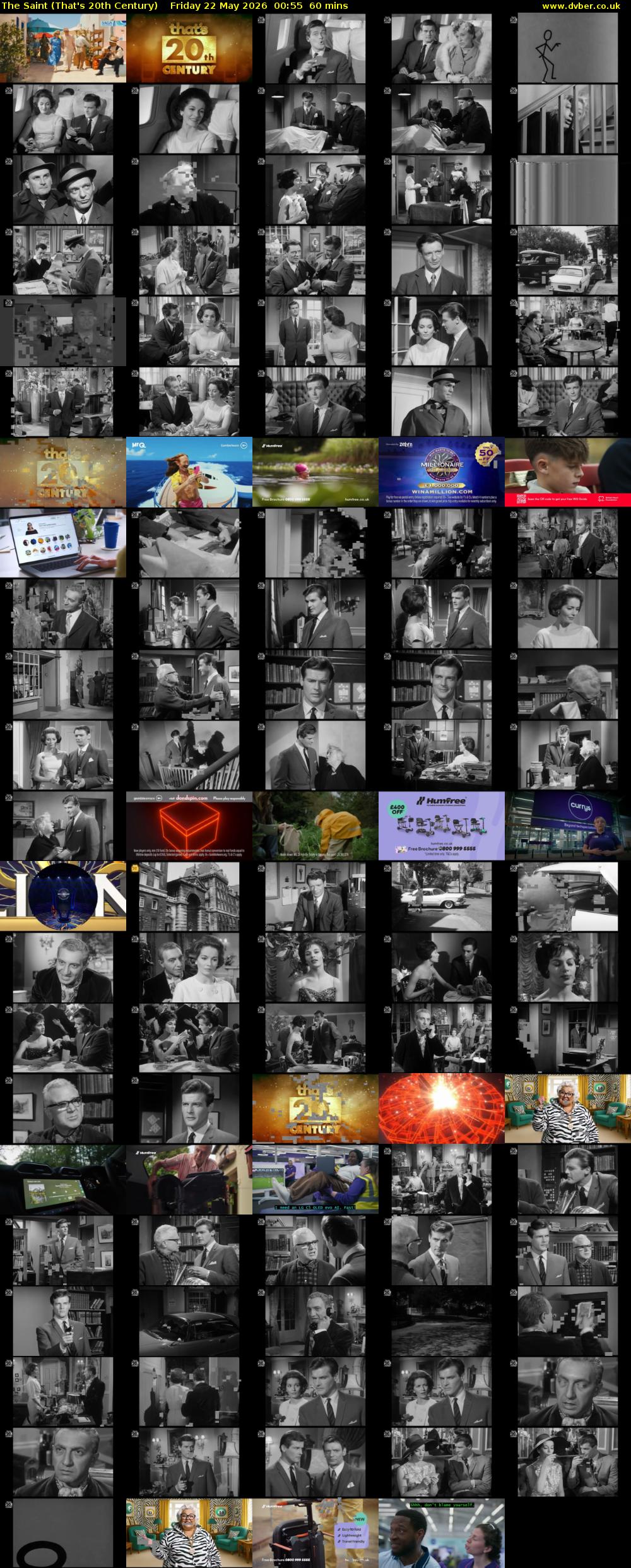 The Saint (That's 20th Century) Friday 22 May 2026 00:55 - 01:55