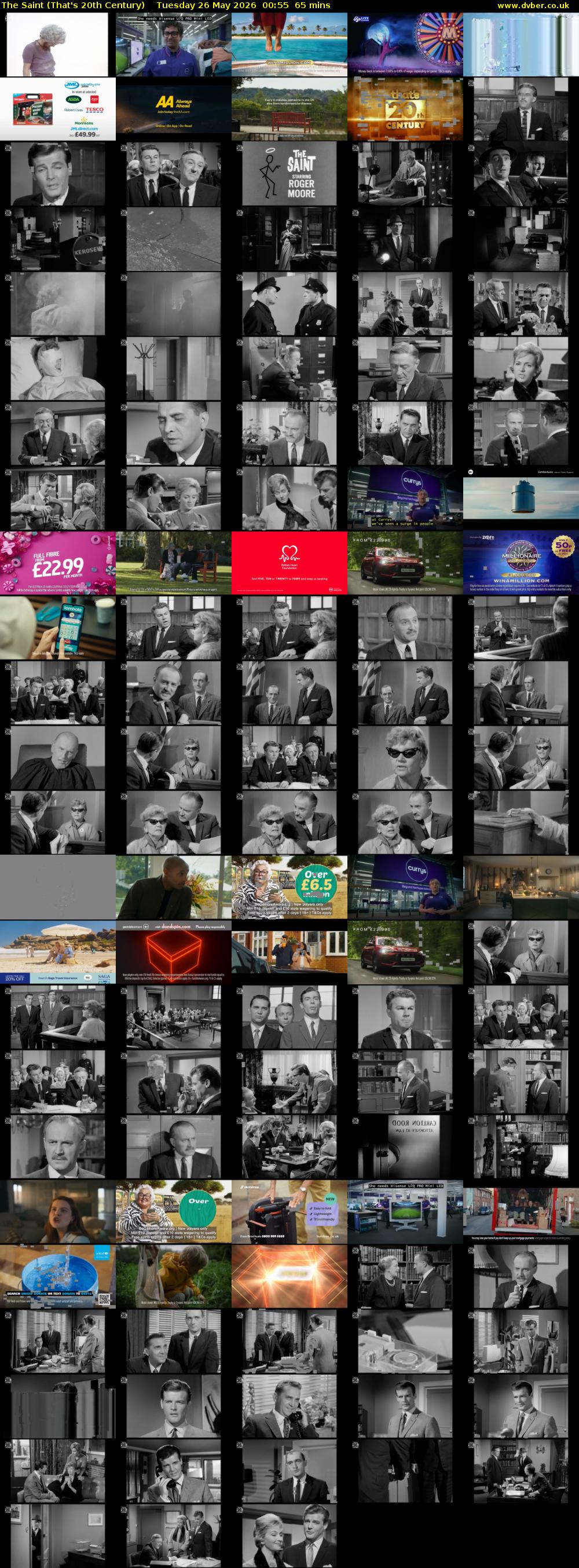 The Saint (That's 20th Century) Tuesday 26 May 2026 00:55 - 02:00