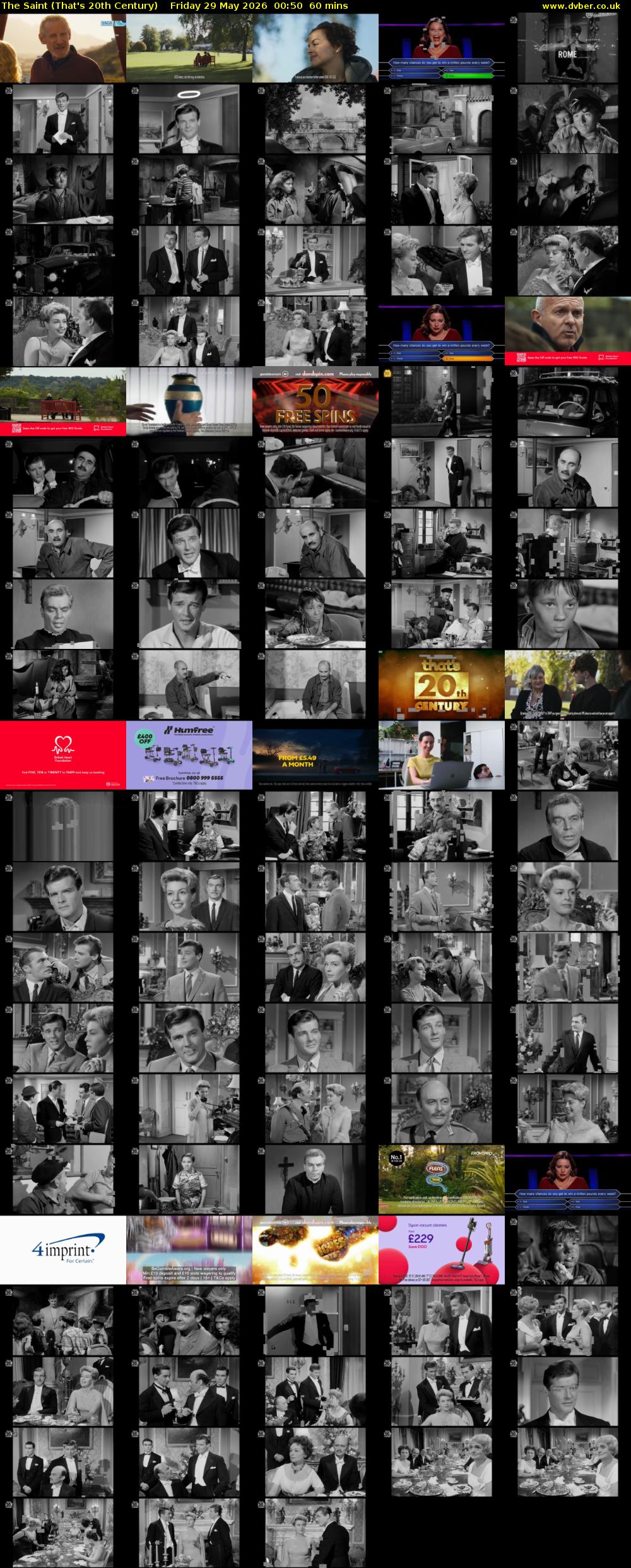The Saint (That's 20th Century) Friday 29 May 2026 00:50 - 01:50