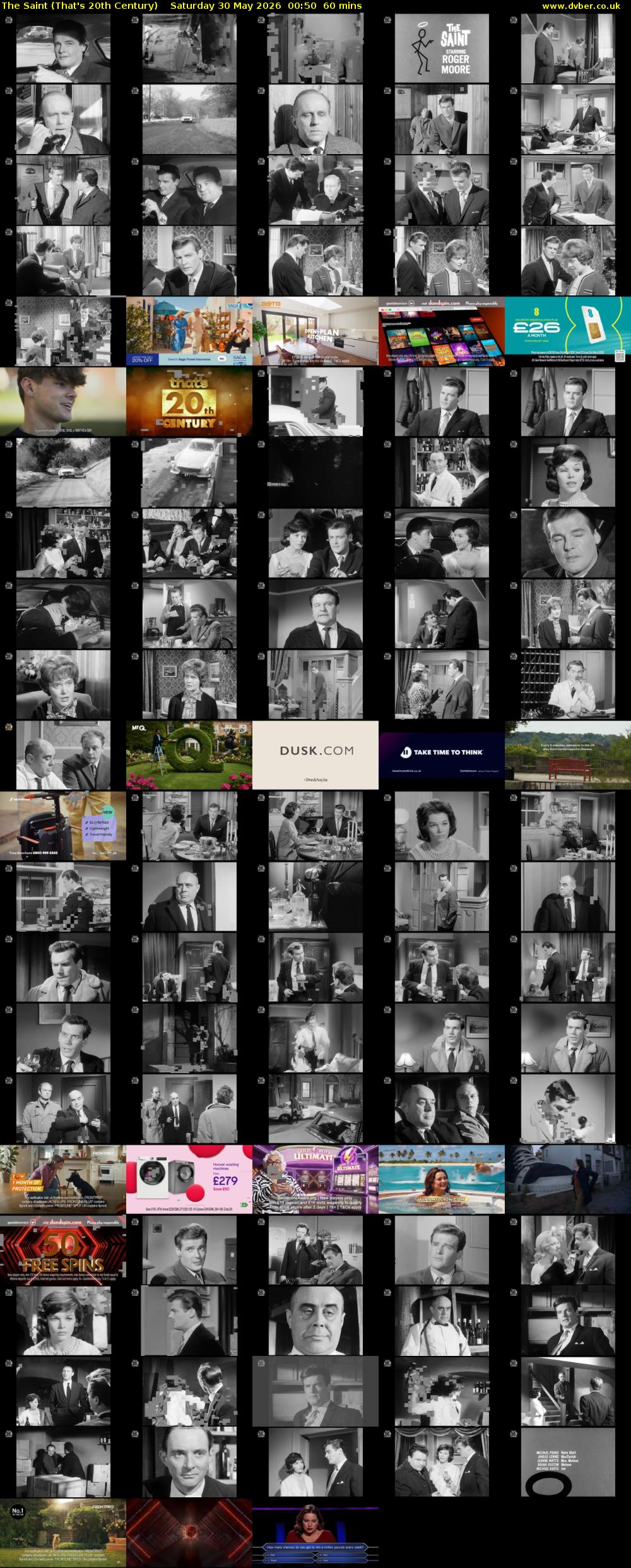 The Saint (That's 20th Century) Saturday 30 May 2026 00:50 - 01:50