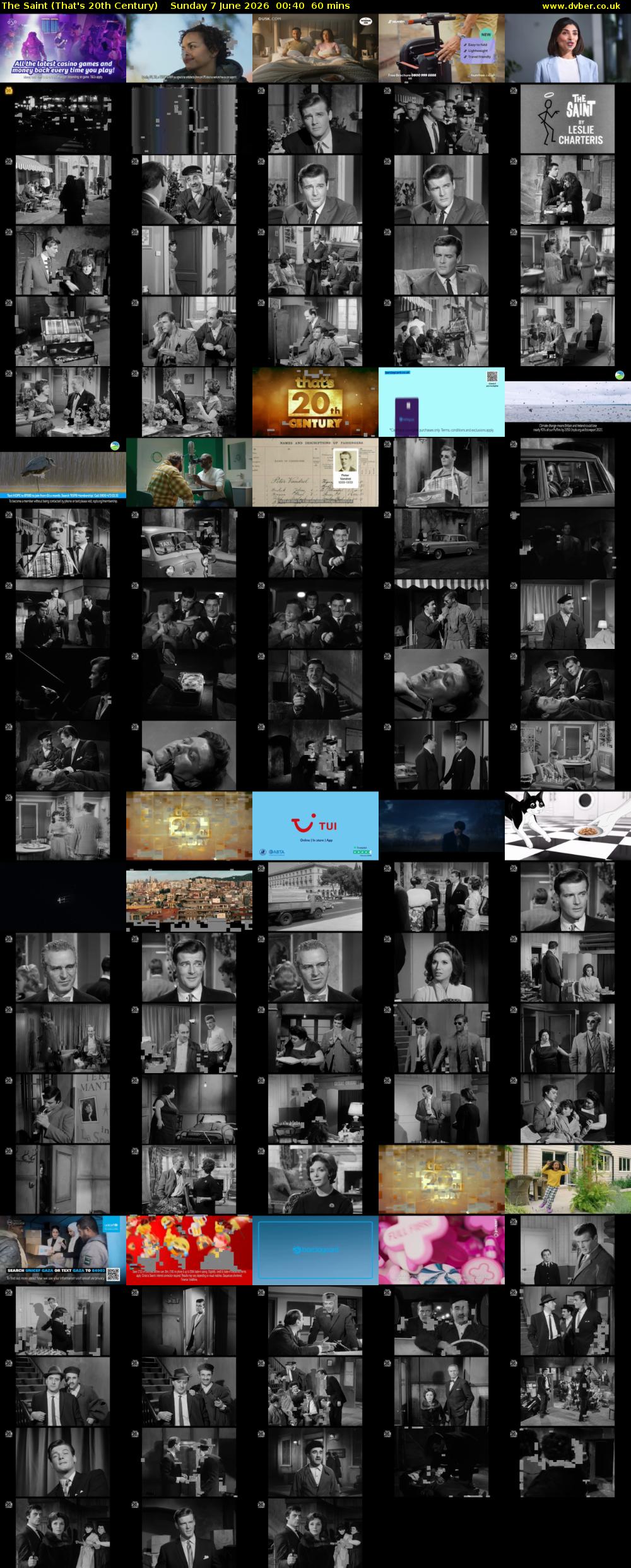 The Saint (That's 20th Century) Sunday 7 June 2026 00:40 - 01:40