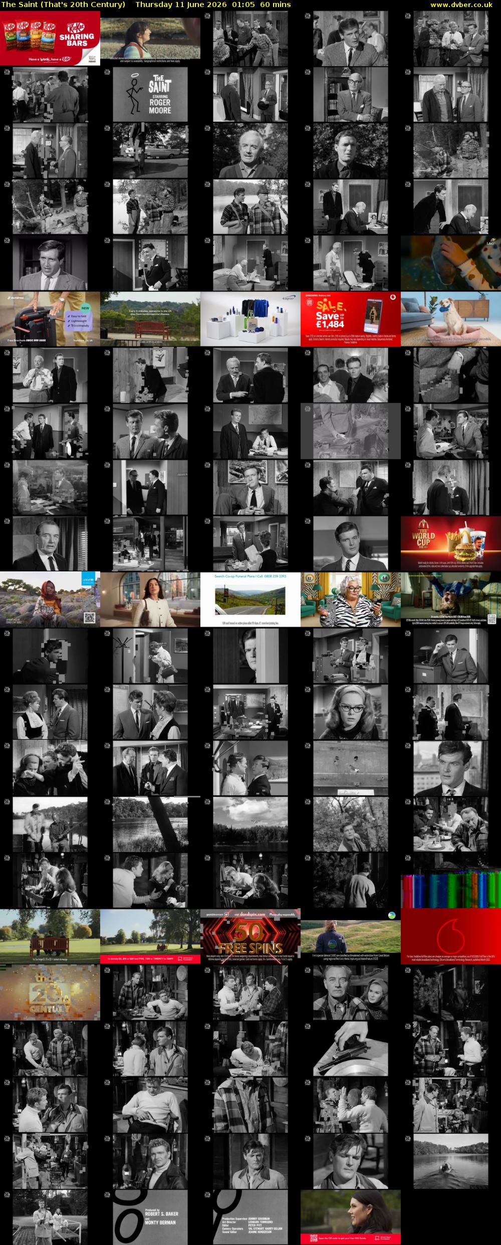 The Saint (That's 20th Century) Thursday 11 June 2026 01:05 - 02:05