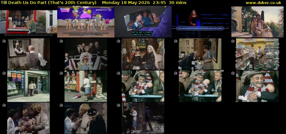 Till Death Us Do Part (That's 20th Century) Monday 18 May 2026 23:45 - 00:15