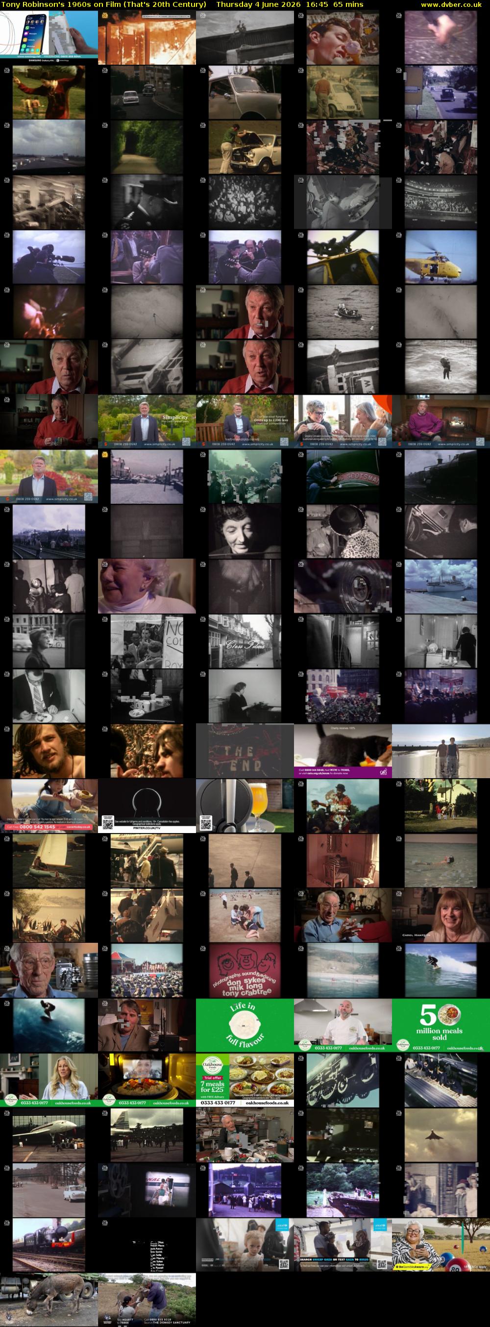 Tony Robinson's 1960s on Film (That's 20th Century) Thursday 4 June 2026 16:45 - 17:50