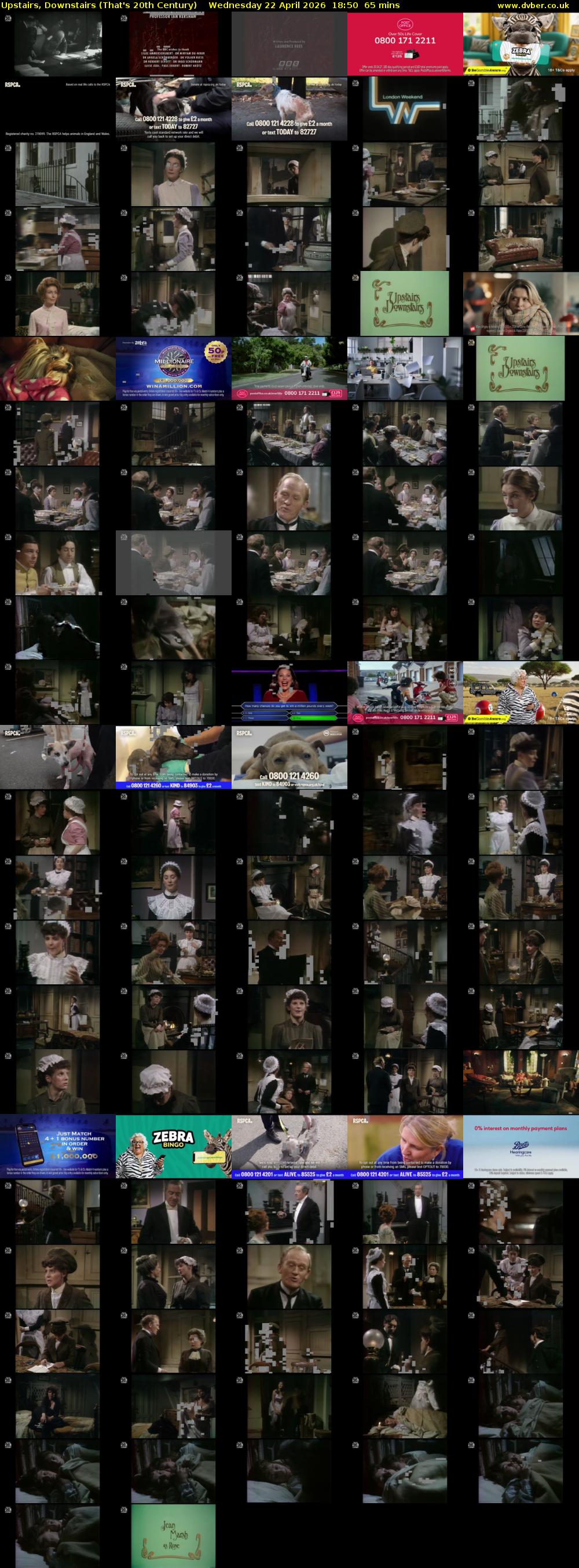 Upstairs, Downstairs (That's 20th Century) Wednesday 22 April 2026 18:50 - 19:55