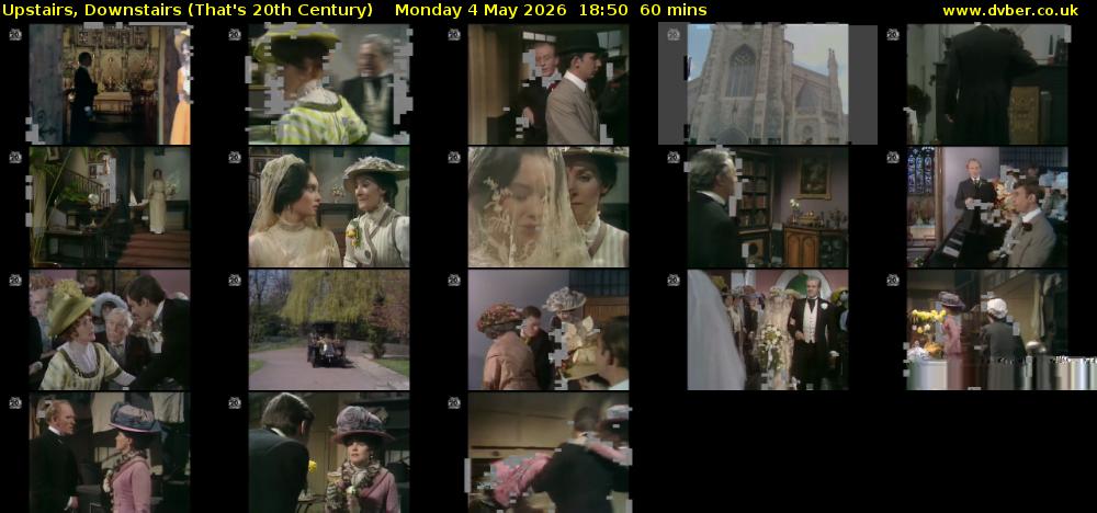 Upstairs, Downstairs (That's 20th Century) Monday 4 May 2026 18:50 - 19:50