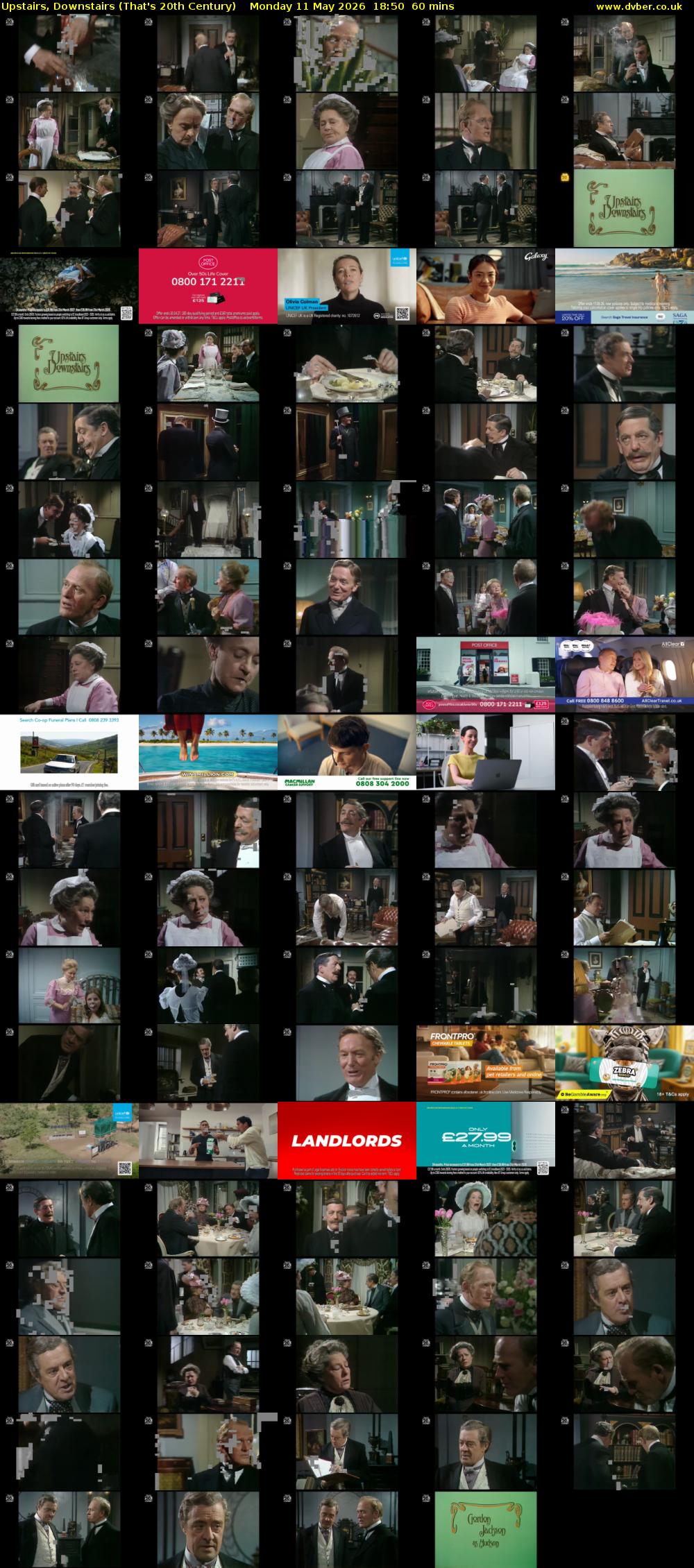 Upstairs, Downstairs (That's 20th Century) Monday 11 May 2026 18:50 - 19:50
