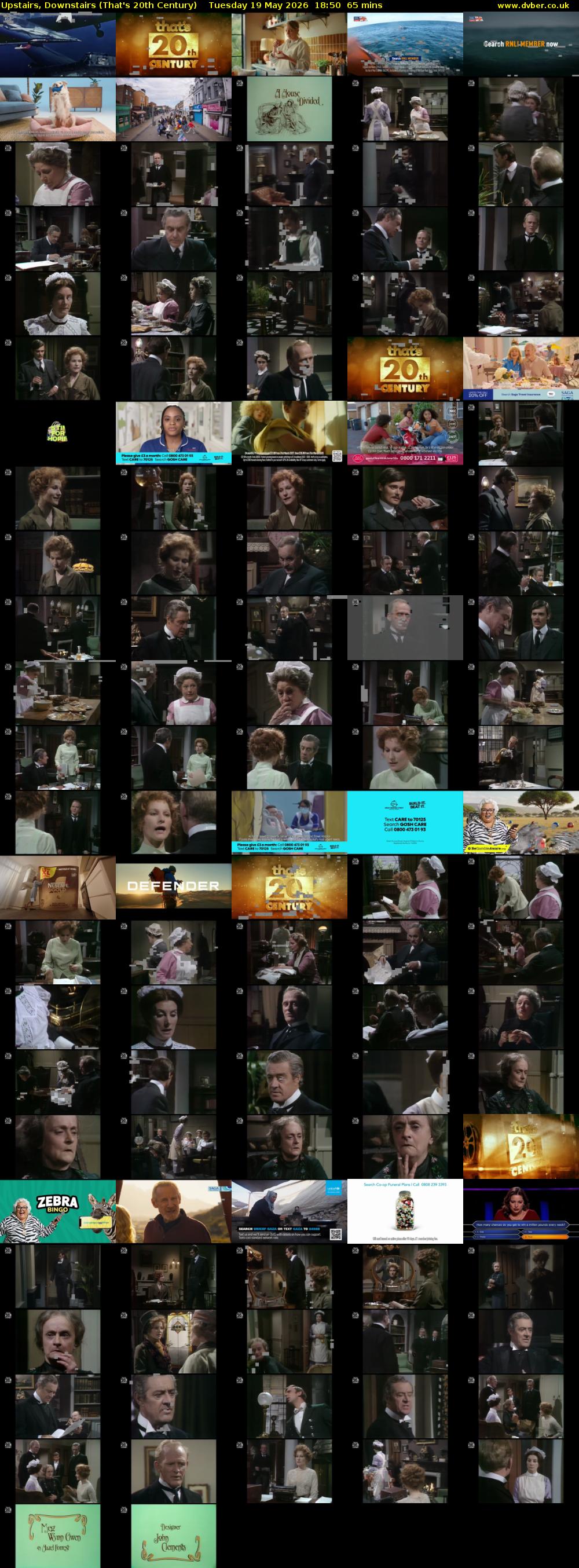 Upstairs, Downstairs (That's 20th Century) Tuesday 19 May 2026 18:50 - 19:55