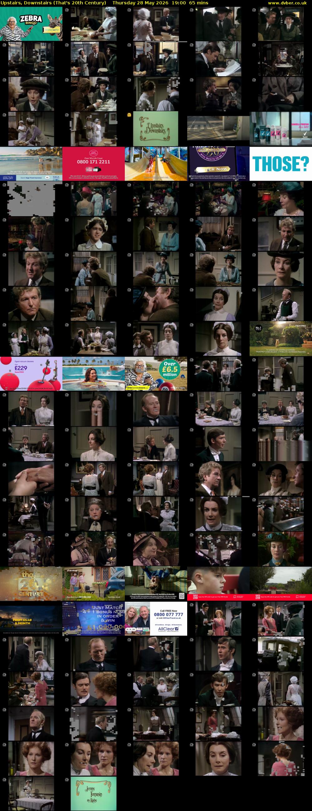 Upstairs, Downstairs (That's 20th Century) Thursday 28 May 2026 19:00 - 20:05
