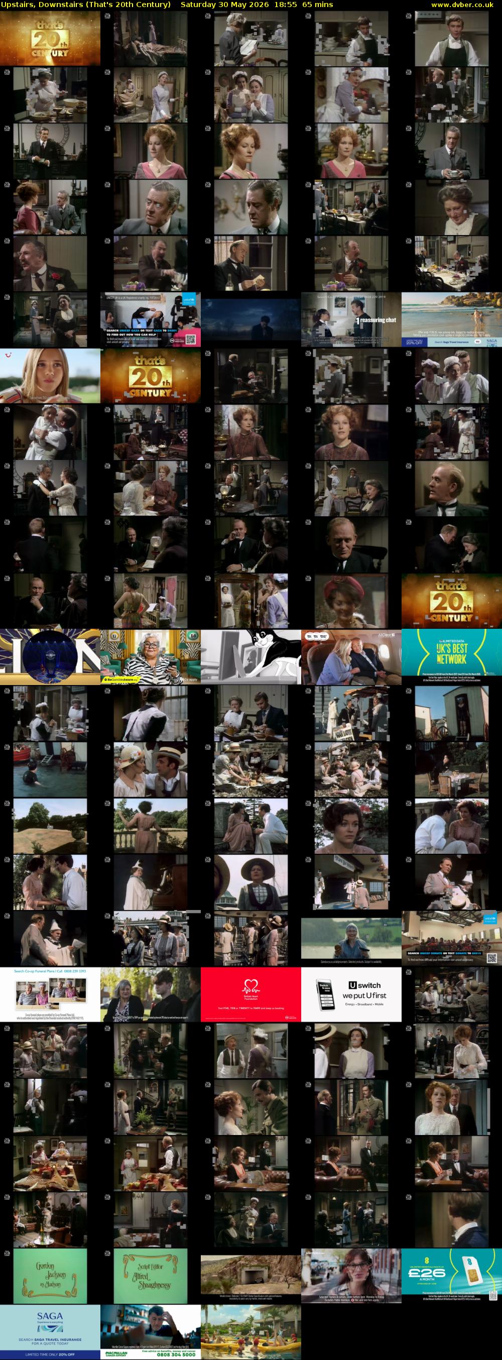 Upstairs, Downstairs (That's 20th Century) Saturday 30 May 2026 18:55 - 20:00