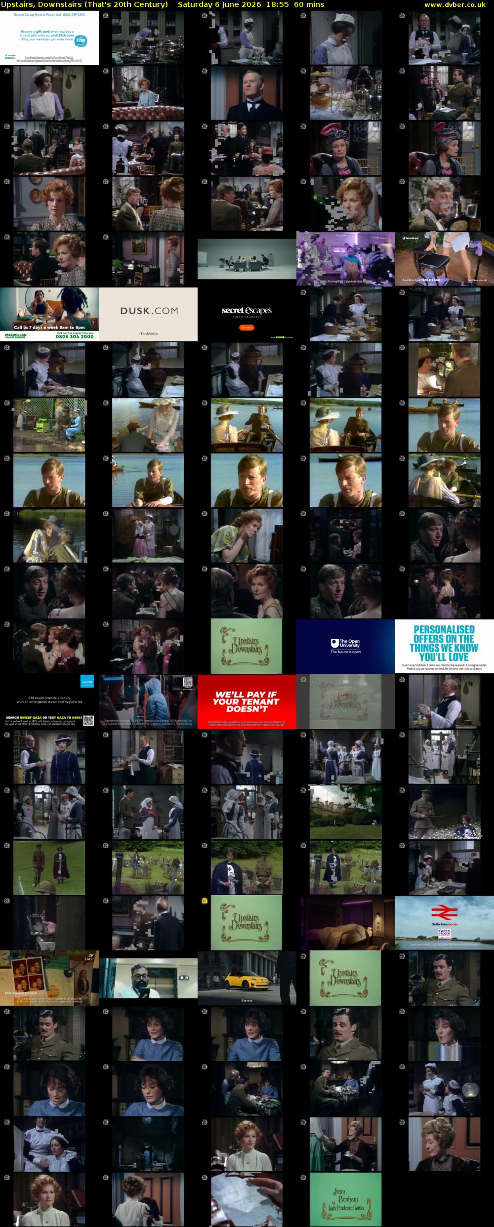 Upstairs, Downstairs (That's 20th Century) Saturday 6 June 2026 18:55 - 19:55