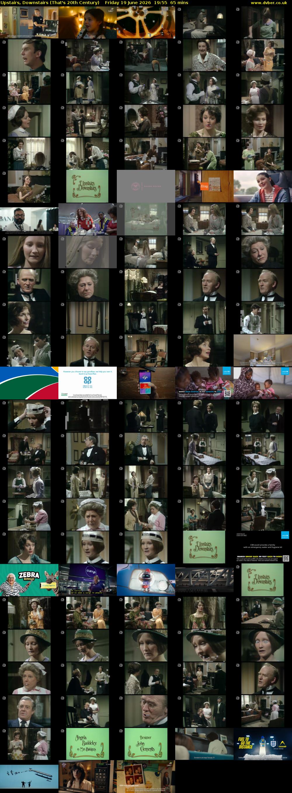 Upstairs, Downstairs (That's 20th Century) Friday 19 June 2026 19:55 - 21:00
