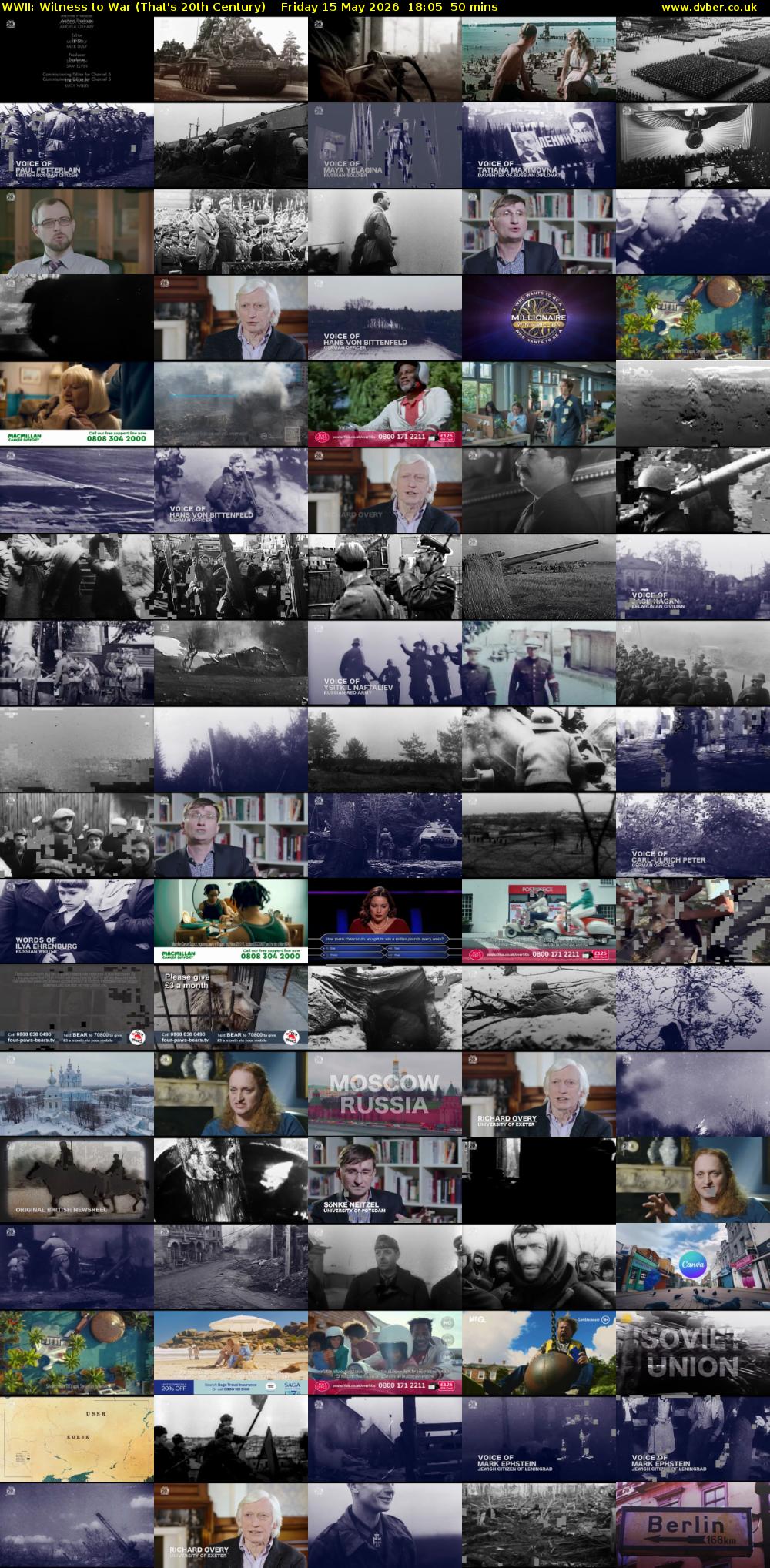 WWII: Witness to War (That's 20th Century) Friday 15 May 2026 18:05 - 18:55