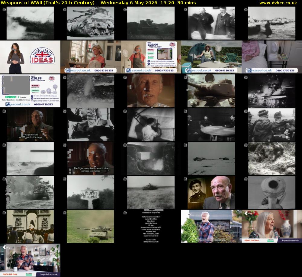 Weapons of WWII (That's 20th Century) Wednesday 6 May 2026 15:20 - 15:50