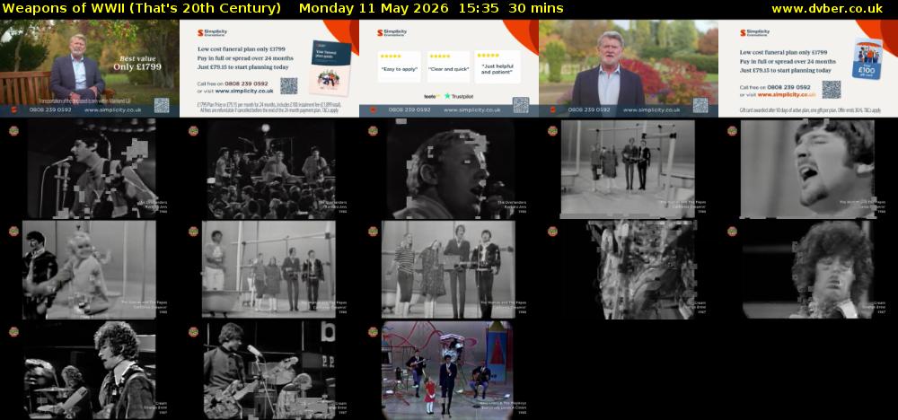 Weapons of WWII (That's 20th Century) Monday 11 May 2026 15:35 - 16:05