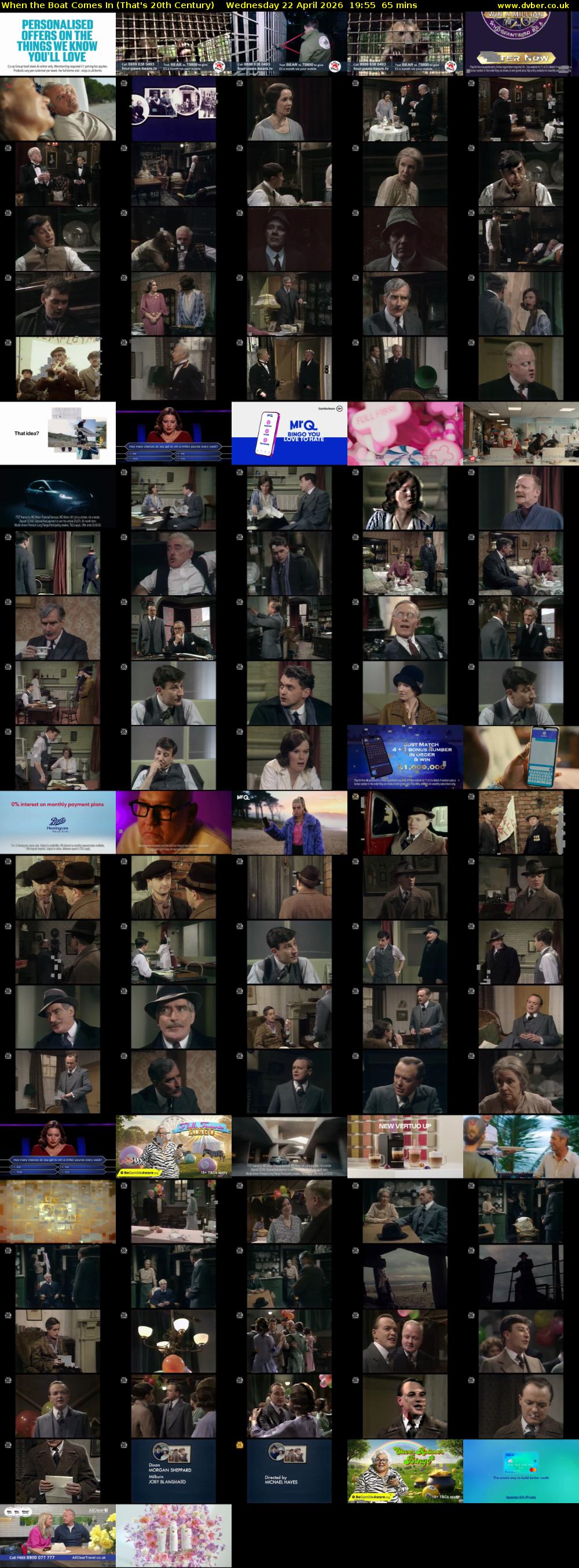 When the Boat Comes In (That's 20th Century) Wednesday 22 April 2026 19:55 - 21:00