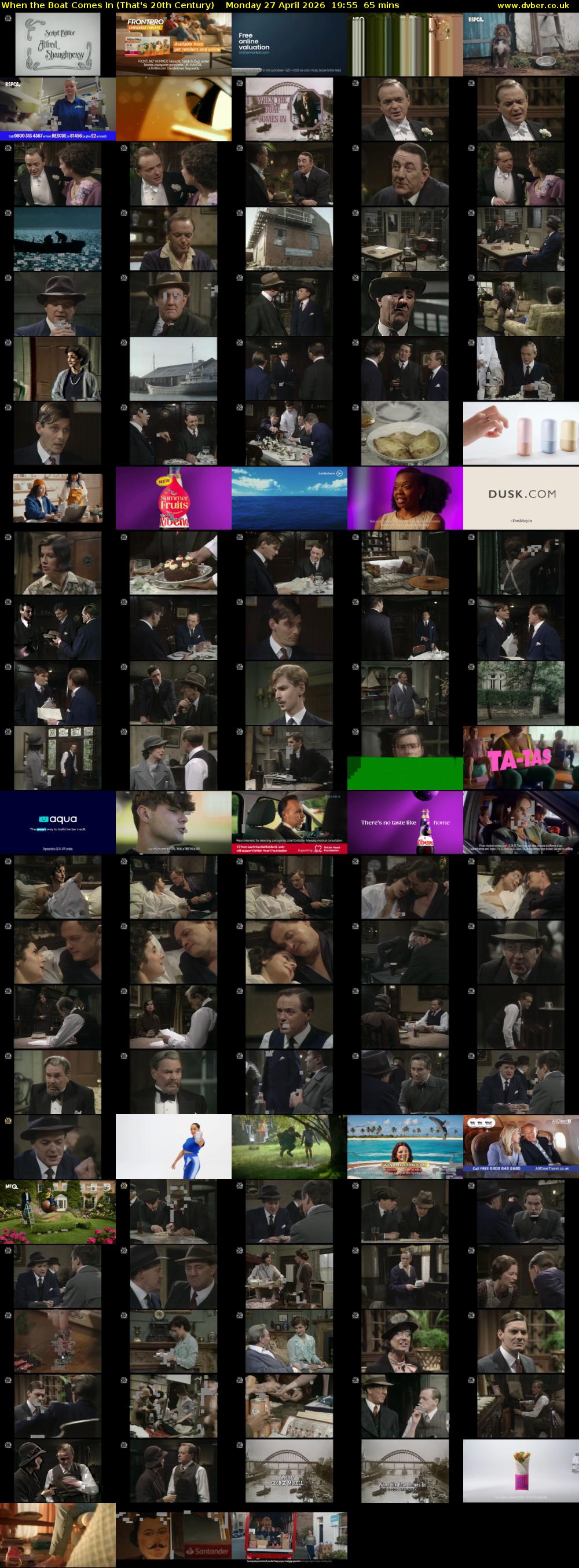 When the Boat Comes In (That's 20th Century) Monday 27 April 2026 19:55 - 21:00