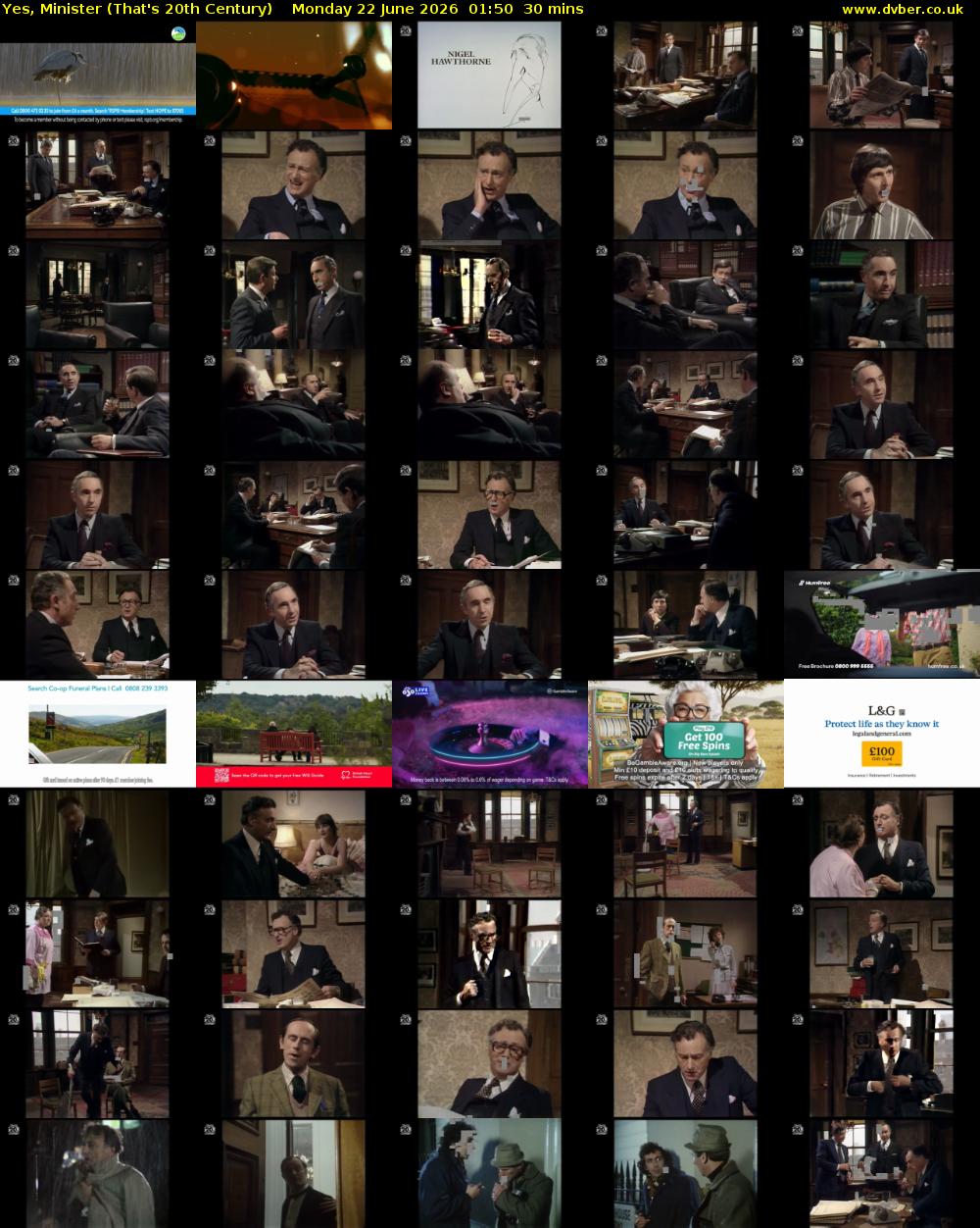 Yes, Minister (That's 20th Century) Monday 22 June 2026 01:50 - 02:20