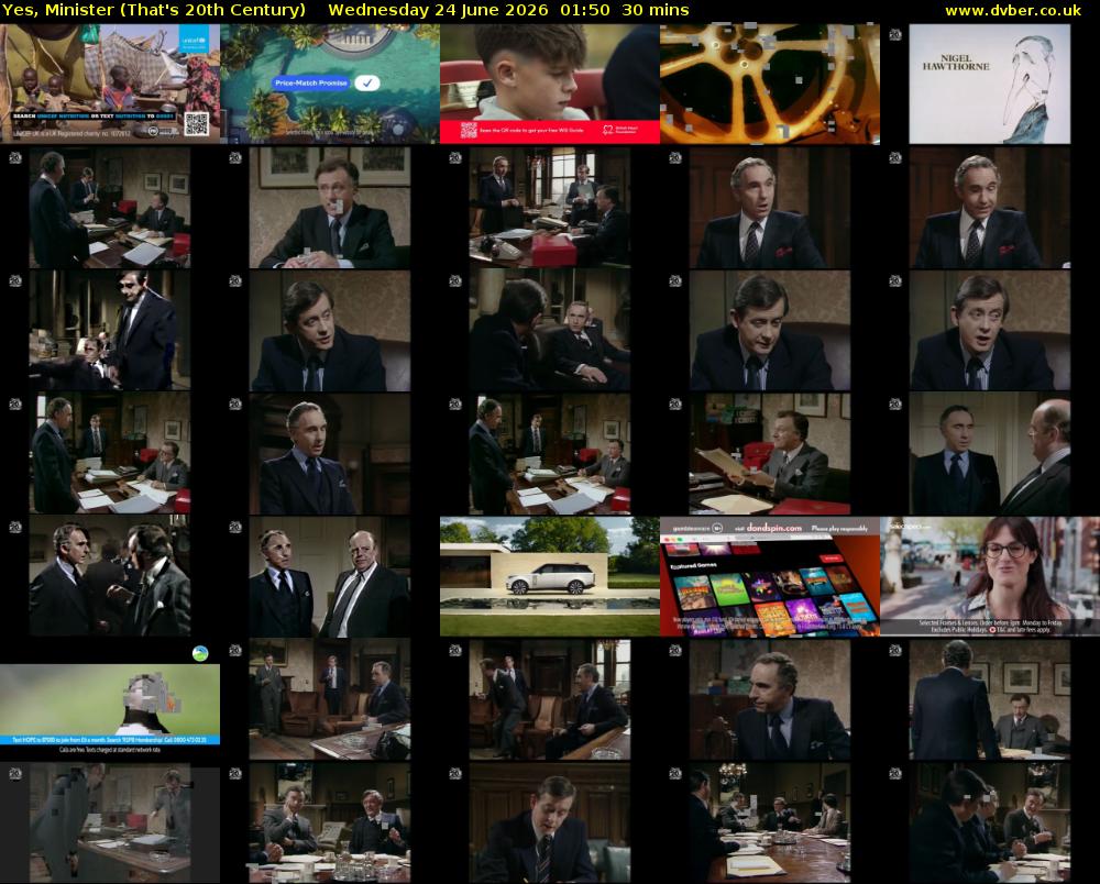 Yes, Minister (That's 20th Century) Wednesday 24 June 2026 01:50 - 02:20