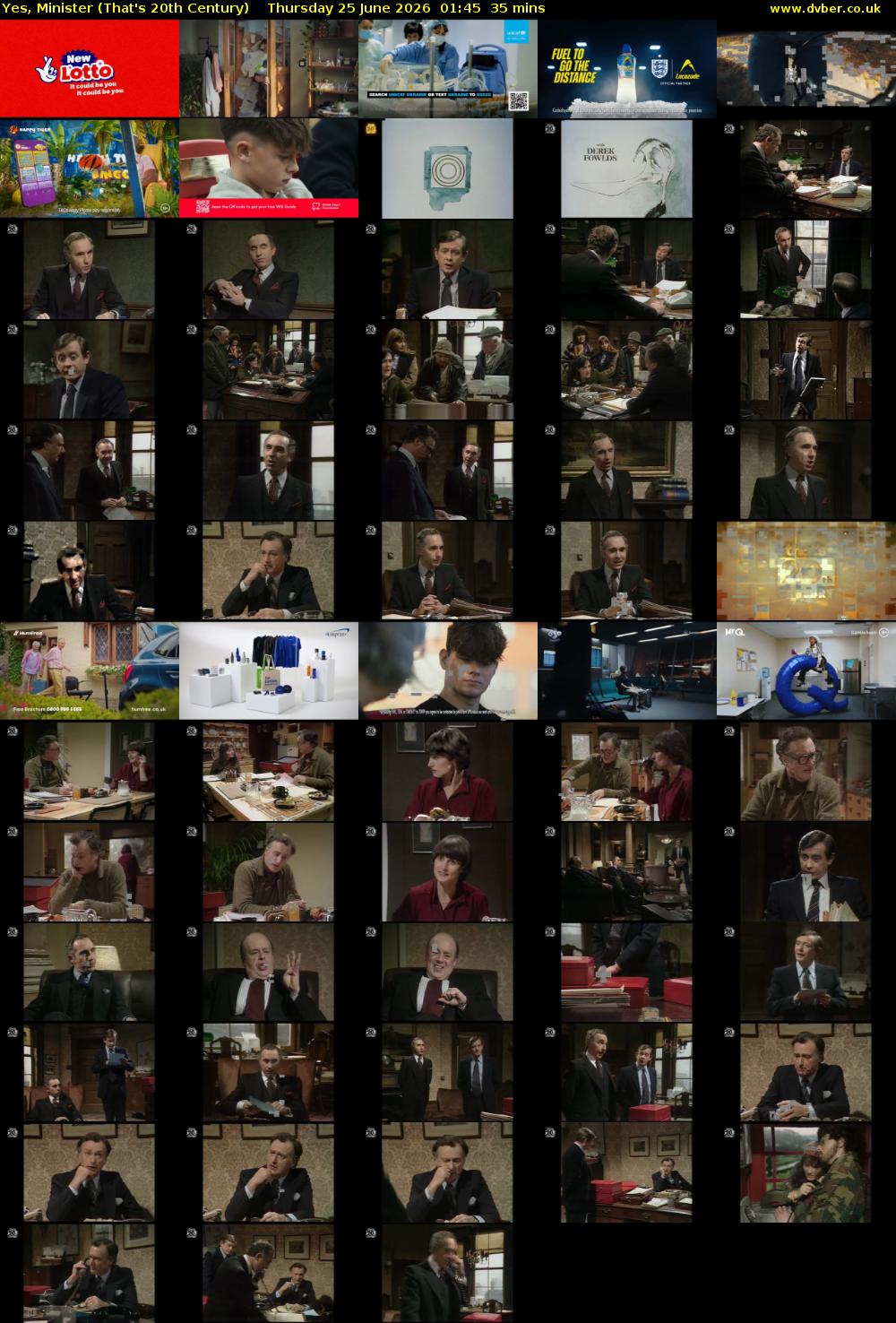 Yes, Minister (That's 20th Century) Thursday 25 June 2026 01:45 - 02:20
