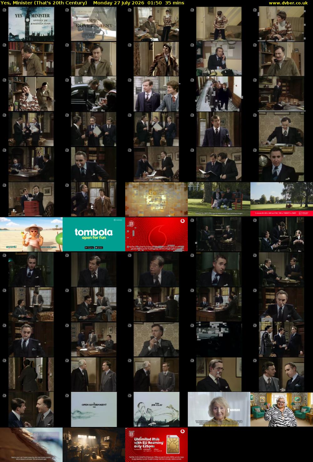Yes, Minister (That's 20th Century) Monday 27 July 2026 01:50 - 02:25