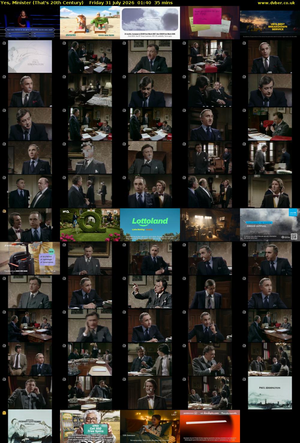 Yes, Minister (That's 20th Century) Friday 31 July 2026 01:40 - 02:15