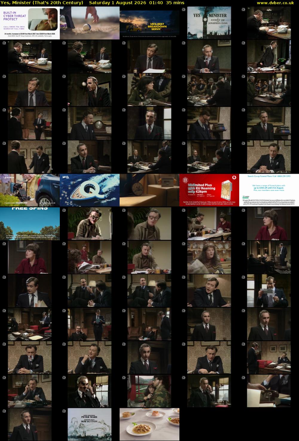 Yes, Minister (That's 20th Century) Saturday 1 August 2026 01:40 - 02:15