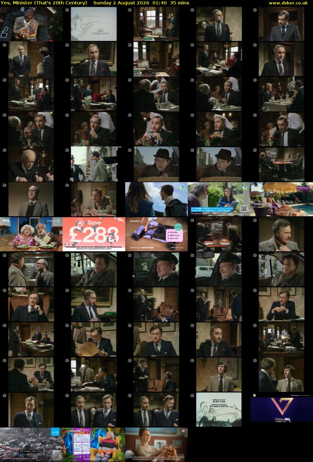 Yes, Minister (That's 20th Century) Sunday 2 August 2026 01:40 - 02:15