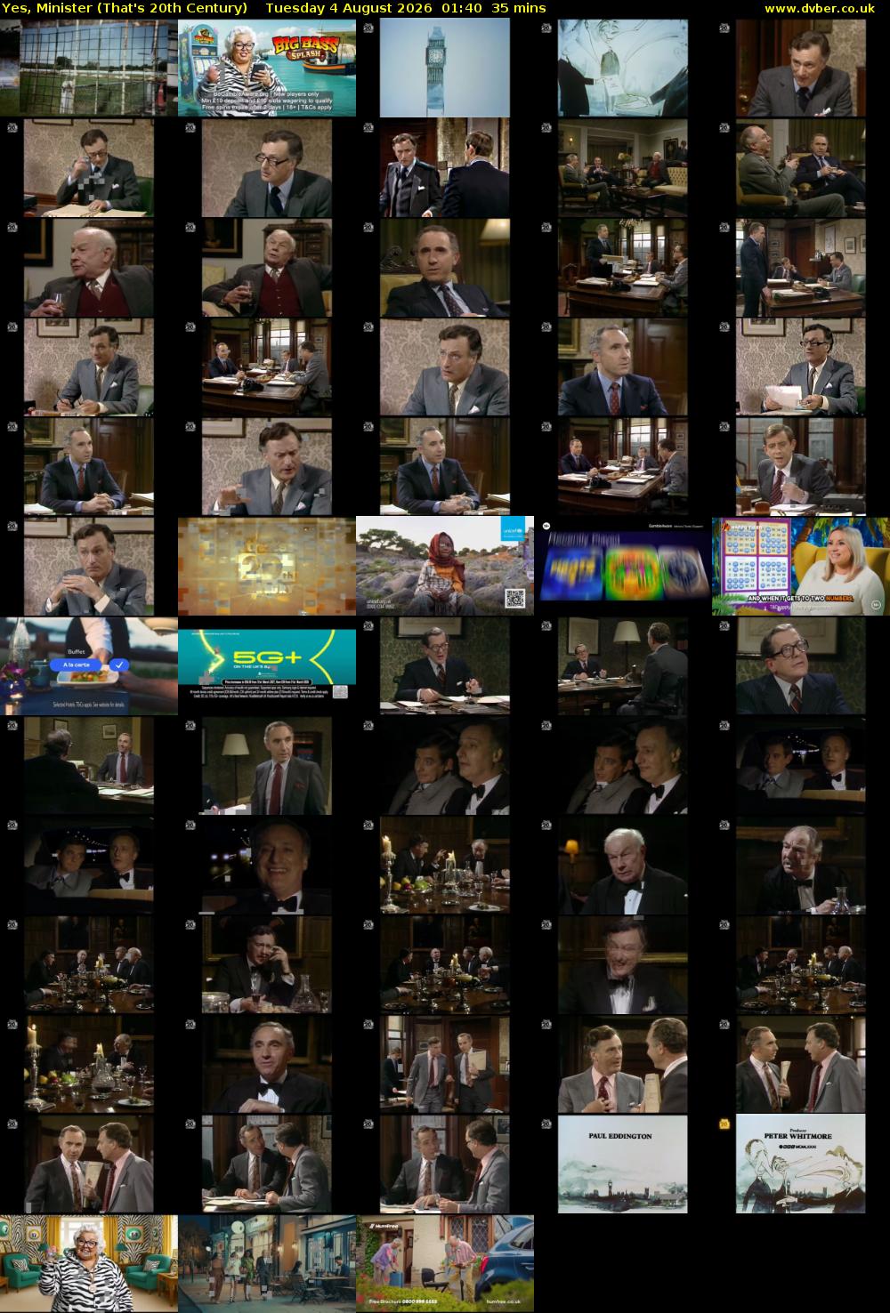 Yes, Minister (That's 20th Century) Tuesday 4 August 2026 01:40 - 02:15