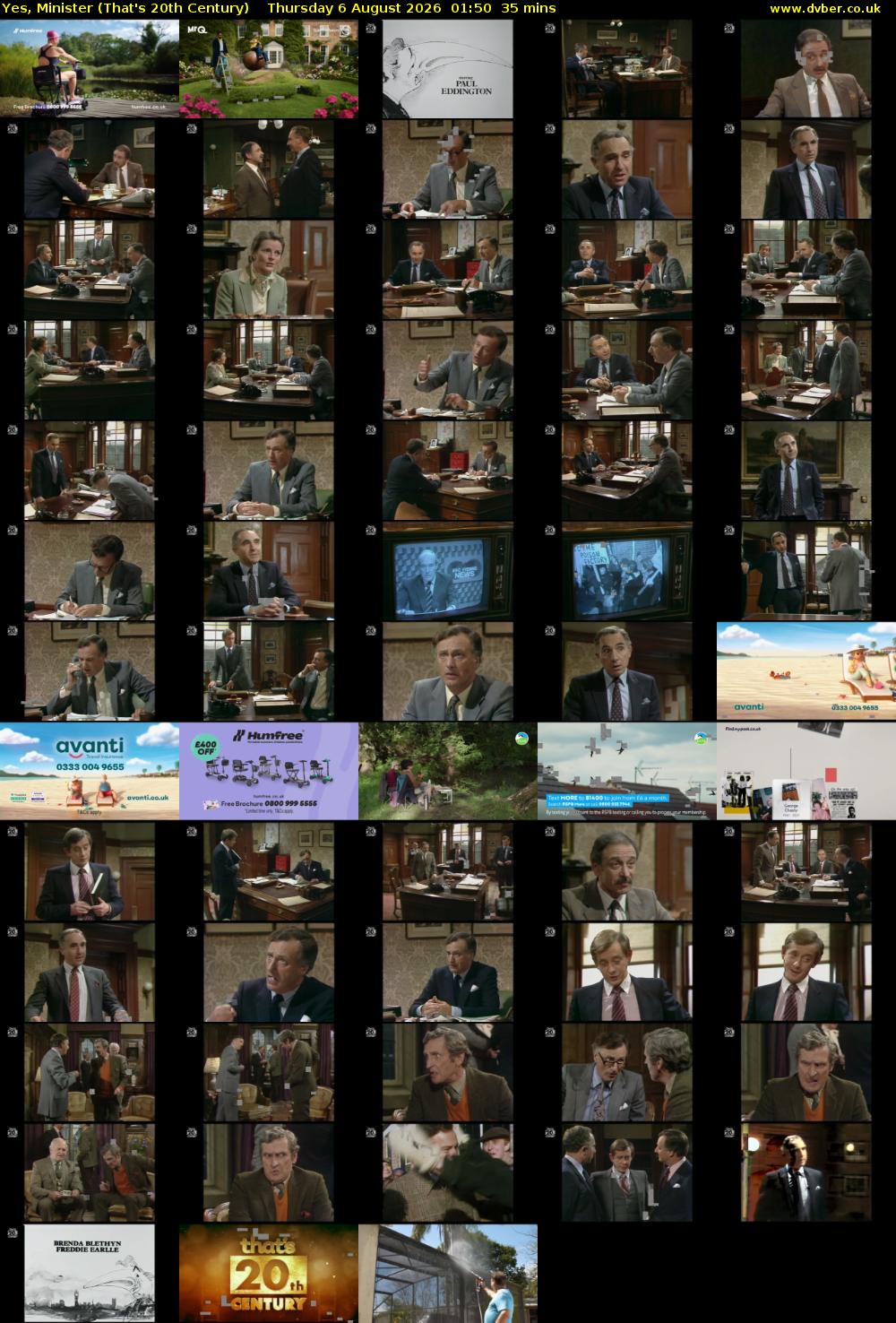 Yes, Minister (That's 20th Century) Thursday 6 August 2026 01:50 - 02:25