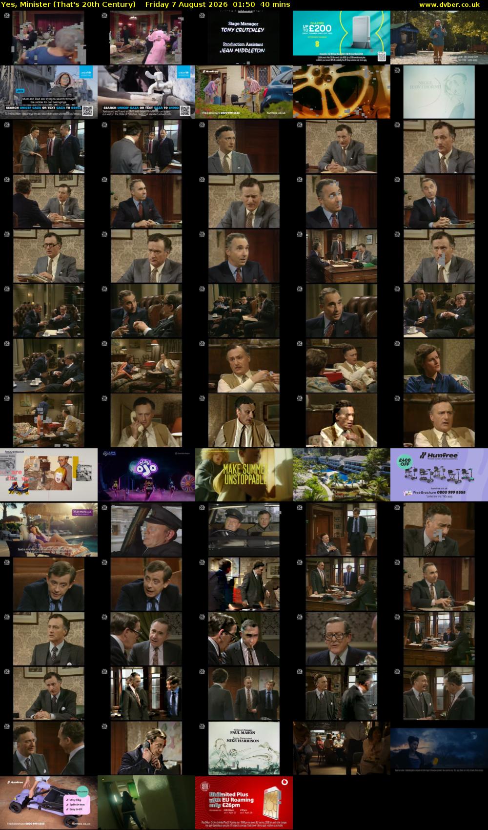 Yes, Minister (That's 20th Century) Friday 7 August 2026 01:50 - 02:30