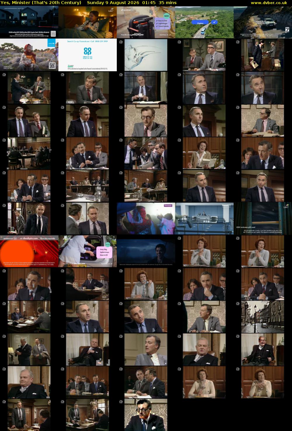 Yes, Minister (That's 20th Century) Sunday 9 August 2026 01:45 - 02:20
