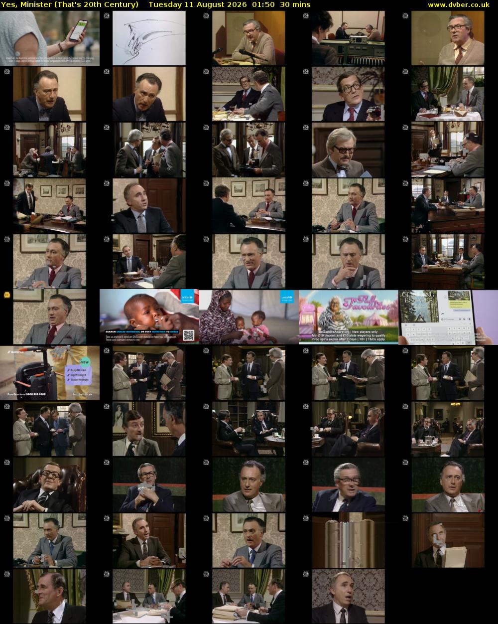 Yes, Minister (That's 20th Century) Tuesday 11 August 2026 01:50 - 02:20