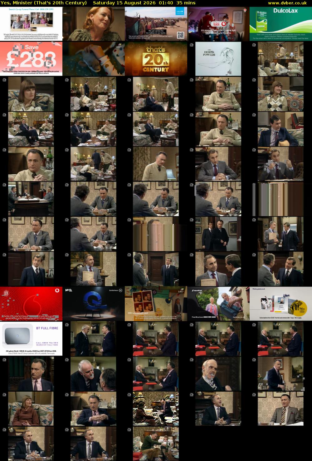Yes, Minister (That's 20th Century) Saturday 15 August 2026 01:40 - 02:15